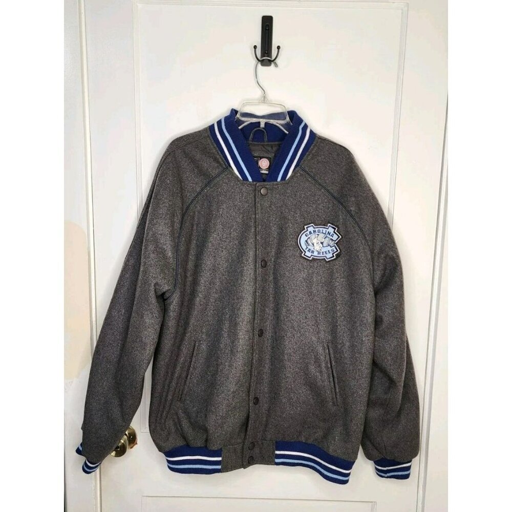 Sz XL G-III Sports Carl Banks NC Carolina Tar Heels Wool Blend Varsity Jacket